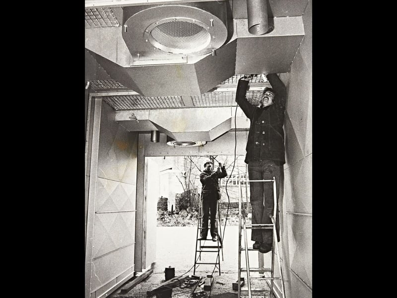 Workers at Trenibord in Halesowen are pictured putting the finishing touches to the inside of a giant electric oven in March 1983. The 250-kilowatt oven was destined for a factory in Denmark, while associated company Hadendale Electrical Engineering fabricated and wired the oven and its control systems. At the time, the company was also completing contracts for the Chilean navy base at Valparaiso and a shipyard in Singapore, with around 60 per cent of its production exported overseas. The photograph is a reminder of the world-class engineering being produced in the Black Country during the 1980s. Do you remember working at Trenibord or Hadendale Electrical Engineering? What local firms do you remember exporting their skills and products around the world?