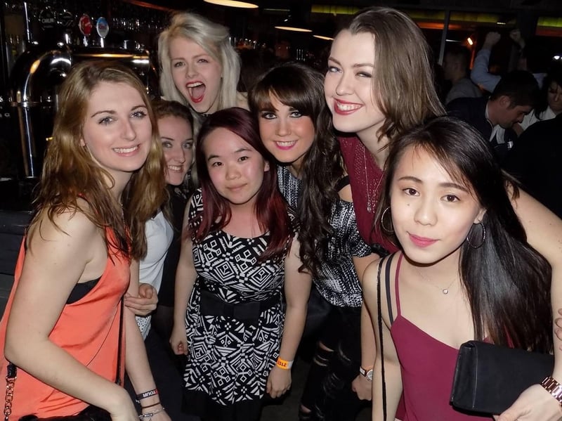 Smiles galore from these seven friends on their night out in Sunderland city centre in 2016.