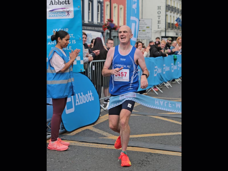 Half marathon winner Clive Clancy

