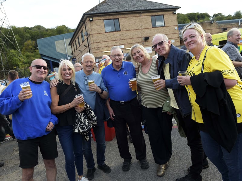 Owls fans at Adams Park.