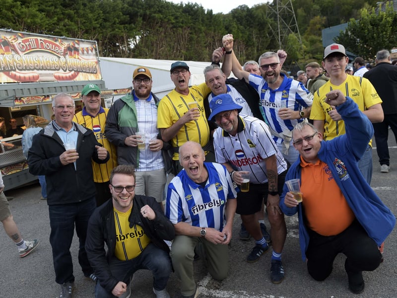 Owls fans at Adams Park.