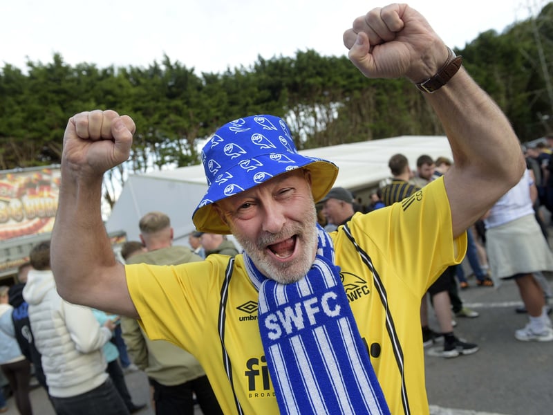 Owls fans at Adams Park.