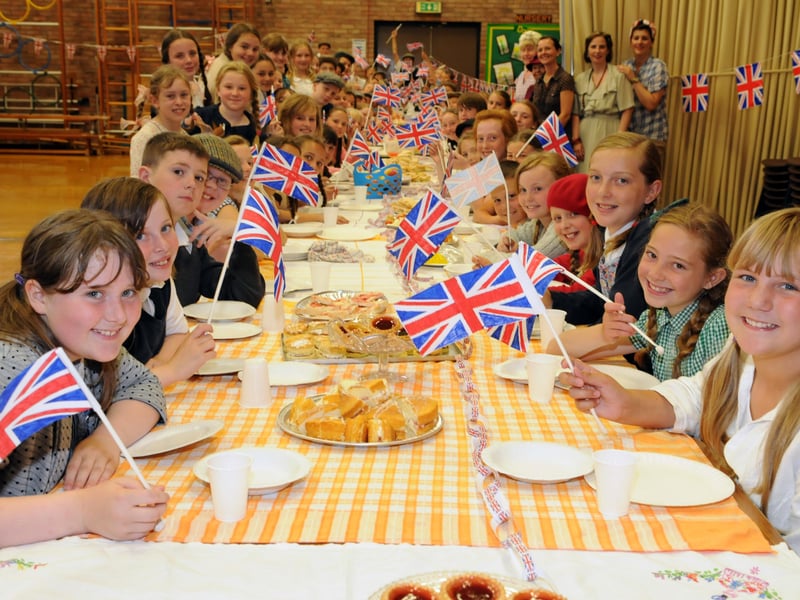 There were flags, food and lots of memories in this school scene from 2011 which was held to mark VE Day.