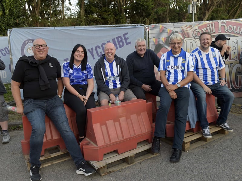 Owls fans at Adams Park.