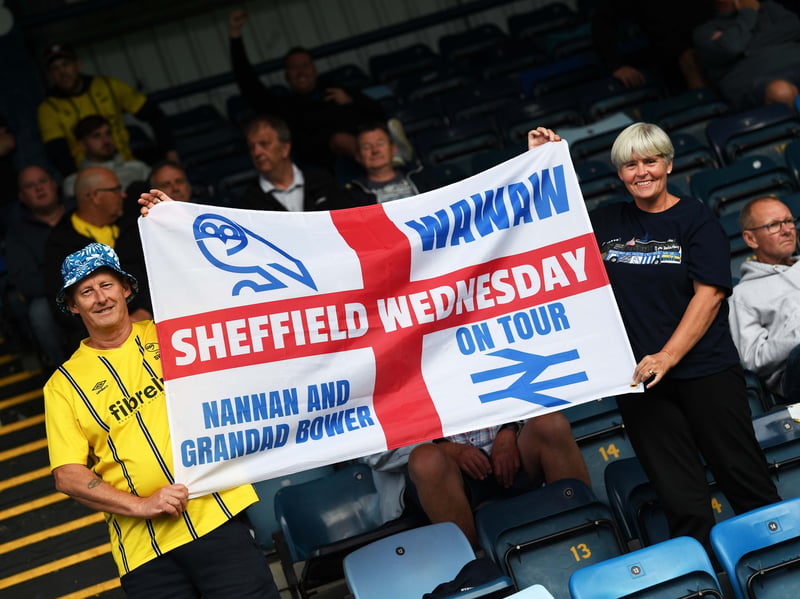 Owls fans at Adams Park.