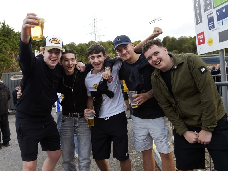 Owls fans at Adams Park.