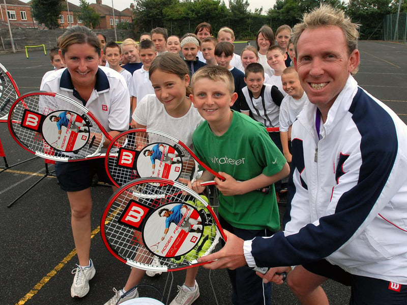 Join us in 2006 when Year 6 pupils held a 'strawberries and cream' tennis tournament with the help of coaches Graeme Foreman and Julie Kimber.