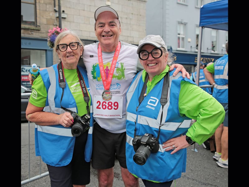 Mary and Fiona Fenelon with Brendan Lynn