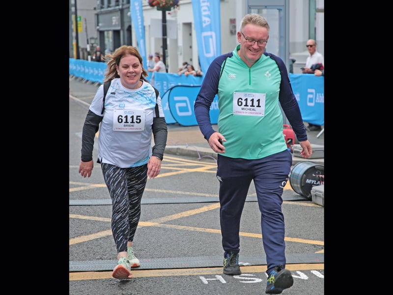 Bridie Prunty and Micheál Carrigy TD