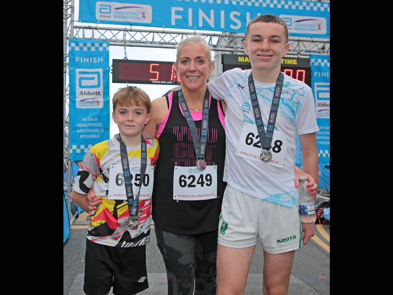 June Donlon with Finn and Luke Columb