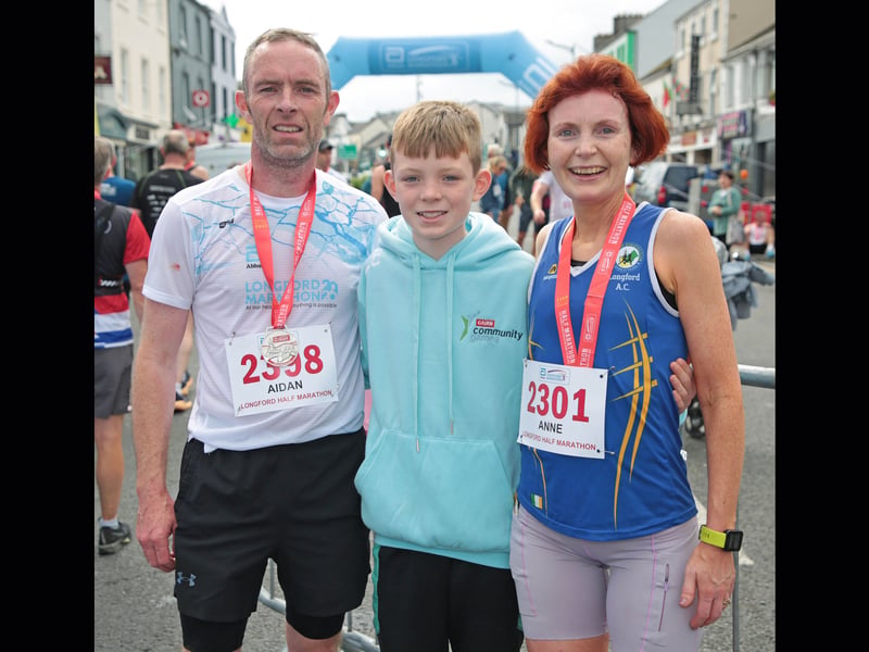 Aidan, Diarmuid and Anne Brady