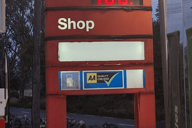 Petrol pumps at Loughnanes in Turloughmore