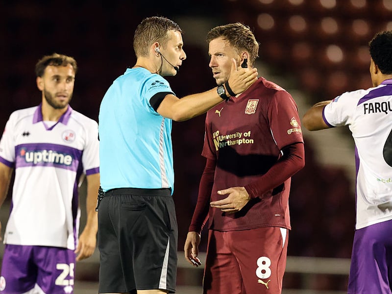 It was probably a harsh red card all things considered but if you lunge in like that under the referee's nose then you're giving him a decision to make. He had been among the better performers in the first half but that left his team with a mountain to climb for nearly 40 minutes... 4