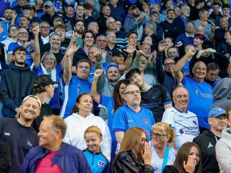 There were 20,282 supporters in attendance at Fratton Park on Tuesday evening for Pompey’s Championship contests against Derby County.