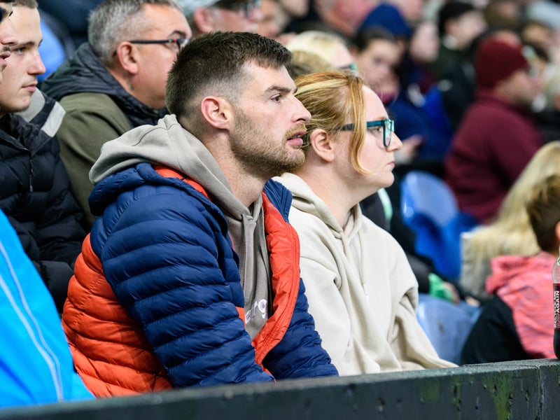 Burnley fans inside Turf Moor for the Championship fixture against Middlesbrough. Photo: Kelvin Lister-Stuttard