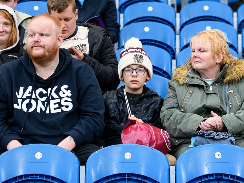 Burnley fans inside Turf Moor for the Championship fixture against Middlesbrough. Photo: Kelvin Lister-Stuttard