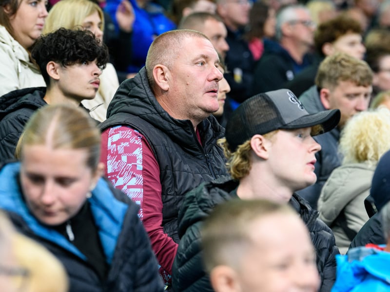 Burnley fans inside Turf Moor for the Championship fixture against Middlesbrough. Photo: Kelvin Lister-Stuttard