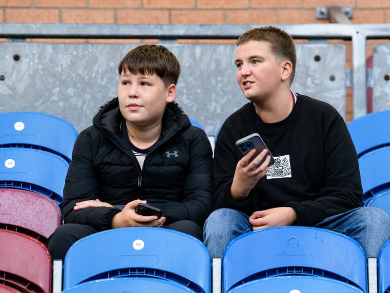 Burnley fans inside Turf Moor for the Championship fixture against Middlesbrough. Photo: Kelvin Lister-Stuttard