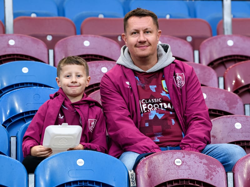 Burnley fans inside Turf Moor for the Championship fixture against Middlesbrough. Photo: Kelvin Lister-Stuttard