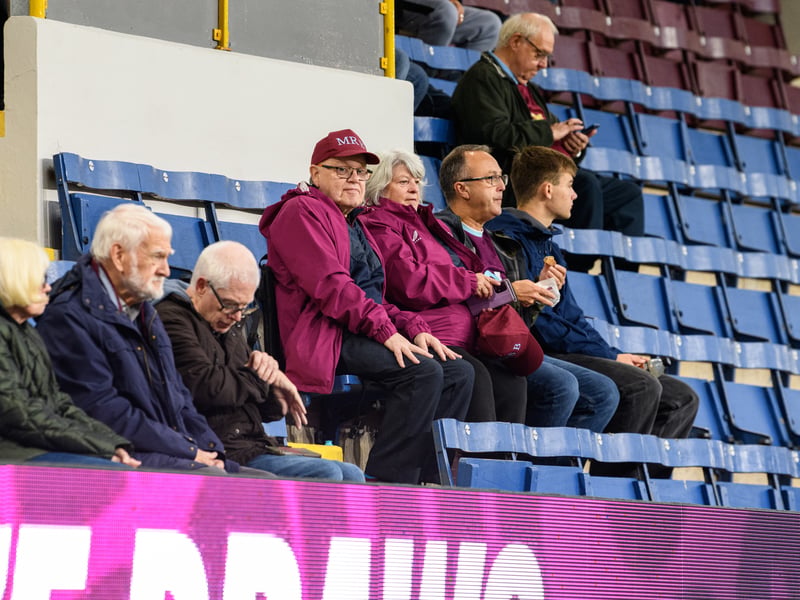 Burnley fans inside Turf Moor for the Championship fixture against Middlesbrough. Photo: Kelvin Lister-Stuttard
