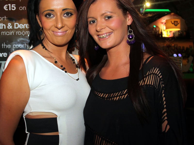Trinity Rooms (9/9/10)Christine Cassidy, Moyross and Tracey Cassidy, Glasgow Park, attending the Calvin Harris Gig at the Trinity Rooms.Picture Brendan Gleeson 
