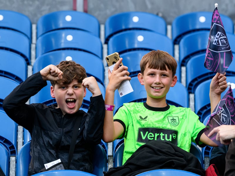 Burnley fans inside Turf Moor for the Championship fixture against Middlesbrough. Photo: Kelvin Lister-Stuttard