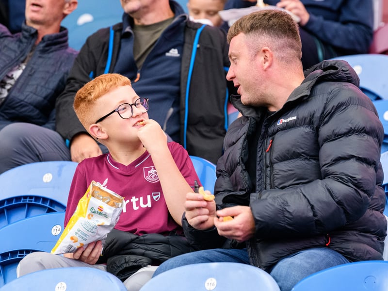 Burnley fans inside Turf Moor for the Championship fixture against Middlesbrough. Photo: Kelvin Lister-Stuttard