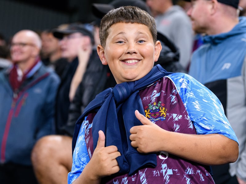 Burnley fans inside Turf Moor for the Championship fixture against Middlesbrough. Photo: Kelvin Lister-Stuttard