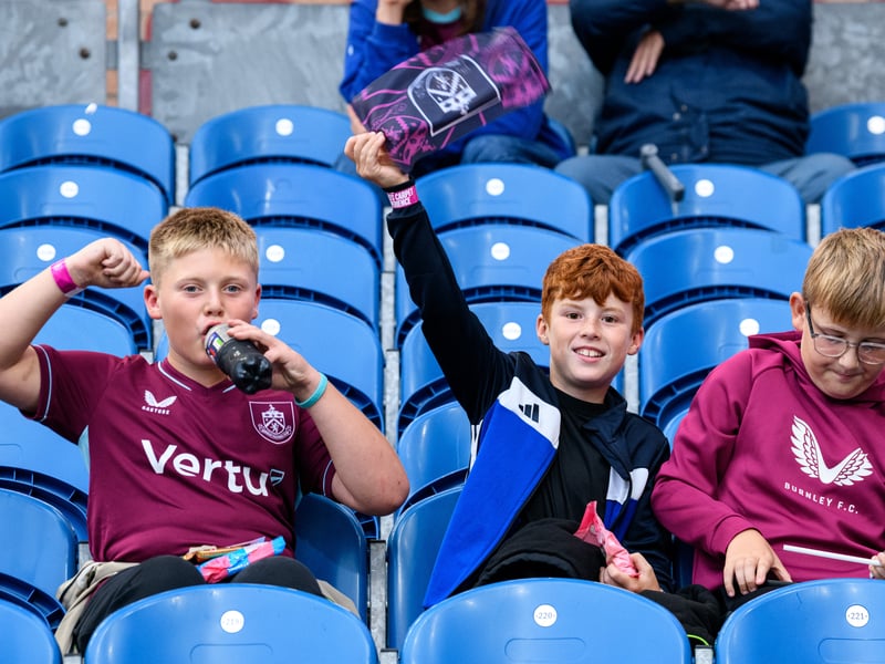 Burnley fans inside Turf Moor for the Championship fixture against Middlesbrough. Photo: Kelvin Lister-Stuttard