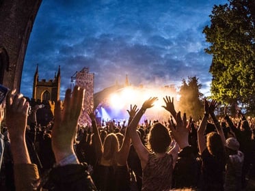 Some of the crowd at Castlepalooza.