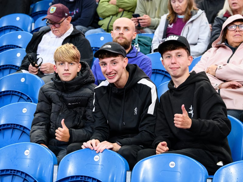 Burnley fans inside Turf Moor for the Championship fixture against Middlesbrough. Photo: Kelvin Lister-Stuttard