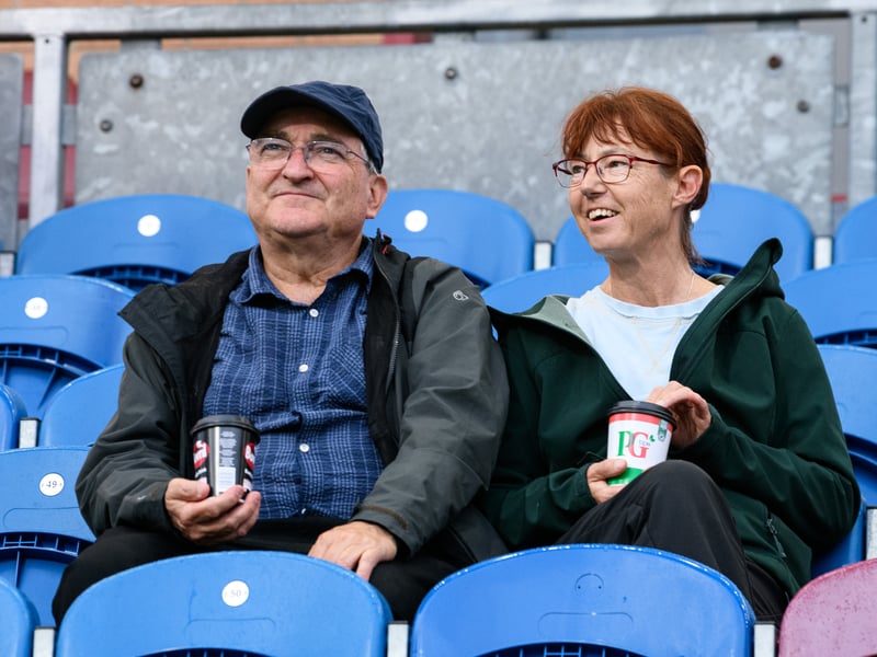 Burnley fans inside Turf Moor for the Championship fixture against Middlesbrough. Photo: Kelvin Lister-Stuttard
