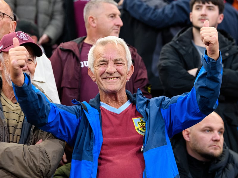 Burnley fans inside Turf Moor for the Championship fixture against Middlesbrough. Photo: Kelvin Lister-Stuttard
