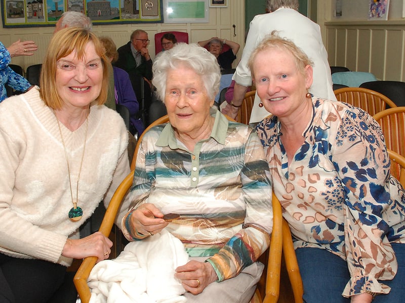 Joan Byrne, Noreen Brophy and Patricia Coffey enjoying the events for Heritage Week. Photo: PJ Wright