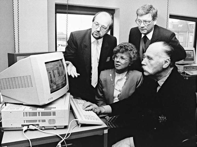 Allen-Martin Conservation was celebrating the first anniversary of its new Bilston factory in March 1989 as its workforce and turnover continued to grow. The company had moved into its 20,000 sq ft Oxford Street premises with 40 employees the previous year; by March 1989, the workforce had risen to 86 and turnover had reached £2.25 million. The award-winning firm, which made high-tech energy management systems, was planning to set up a distribution company in Europe within 12 months as it looked to build on its success. Managing director David Perks is pictured showing computer equipment to Wolverhampton Mayor Phil Richards, deputy mayor of Sandwell Bill Edis and his wife, Joy. Do you remember Allen-Martin Conservation or its Oxford Street factory? Did you or someone you know work there during the 1980s?
