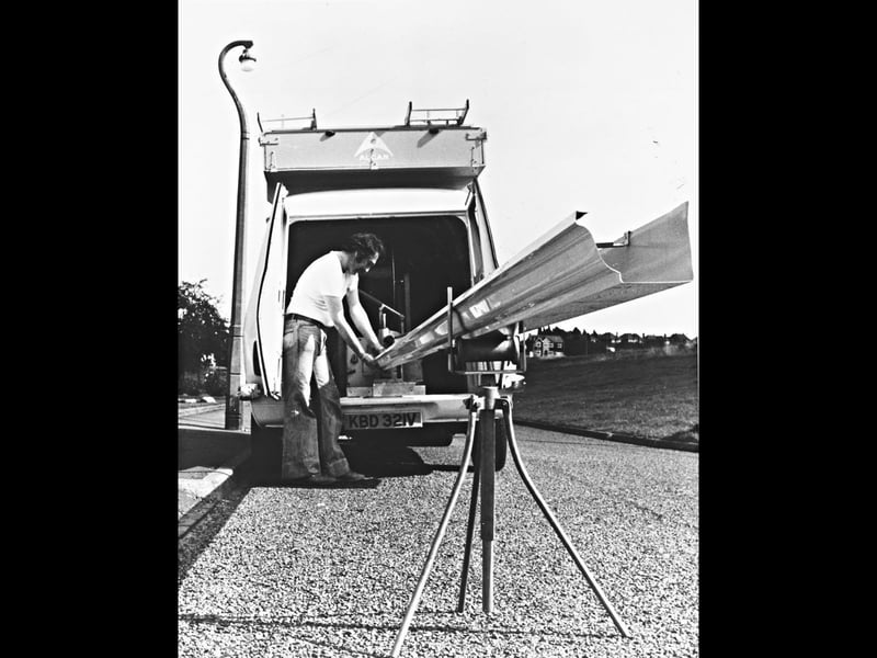 A mobile guttering factory is pictured in action in Tipton in 1980, as Alcan Rainwater made the most of a wet winter by offering a same-day gutter replacement service. The company was part of aluminium giant Alcan, which also supplied aluminium for the fuselage of Concorde. The unusual mobile factory brought the work directly to where it was needed, offering a glimpse of a very different approach to home improvements. Do you remember Alcan Rainwater or seeing its mobile guttering factory around Tipton? Did you ever have aluminium guttering fitted at home?