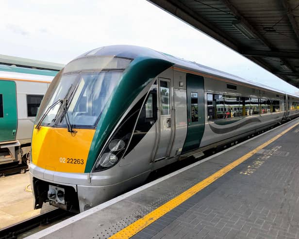 An Irish Rail train