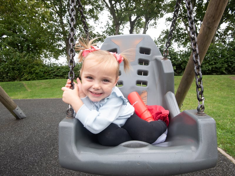 Opening of new play equipment in Memorial Park