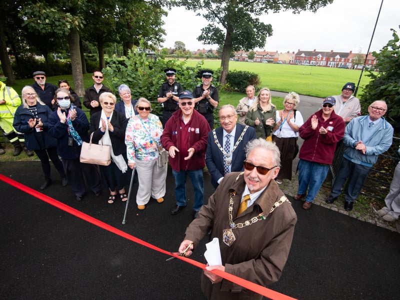 Opening of new play equipment in Memorial Park