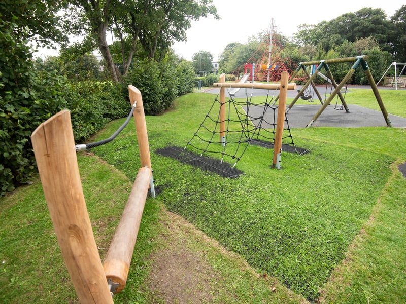 Opening of new play equipment in Memorial Park