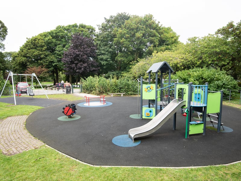 Opening of new play equipment in Memorial Park