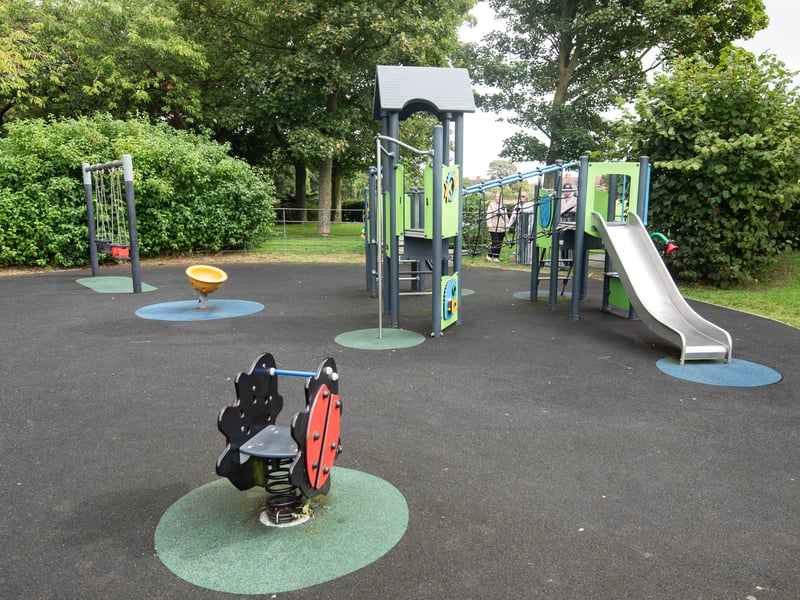 Opening of new play equipment in Memorial Park