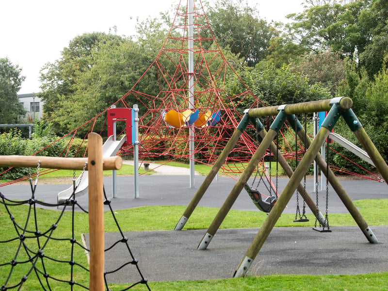 Opening of new play equipment in Memorial Park