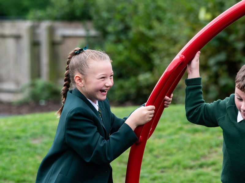 Opening of new play equipment in Memorial Park
