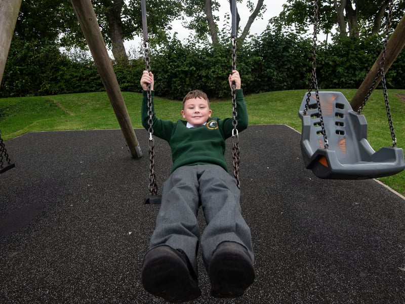 Opening of new play equipment in Memorial Park