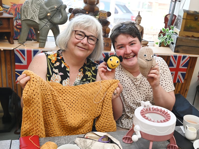 Beginners are welcome and you can crochet, knit, stitch or craft anything you want.