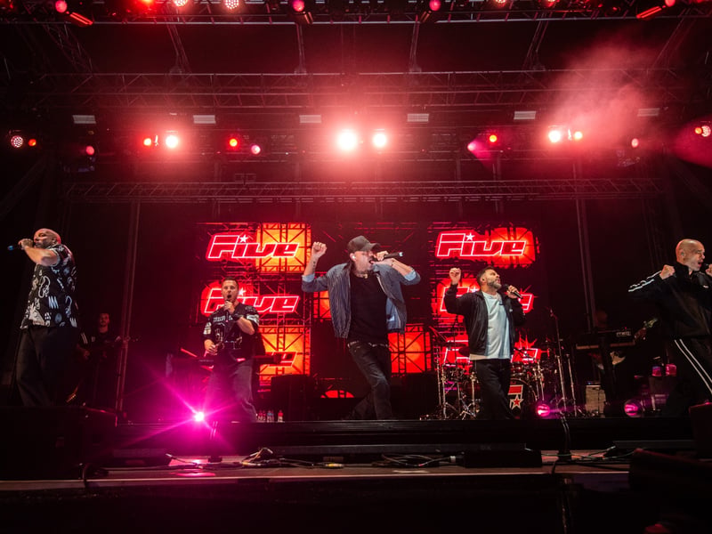 Five at Blackpool Illuminations Switch-on