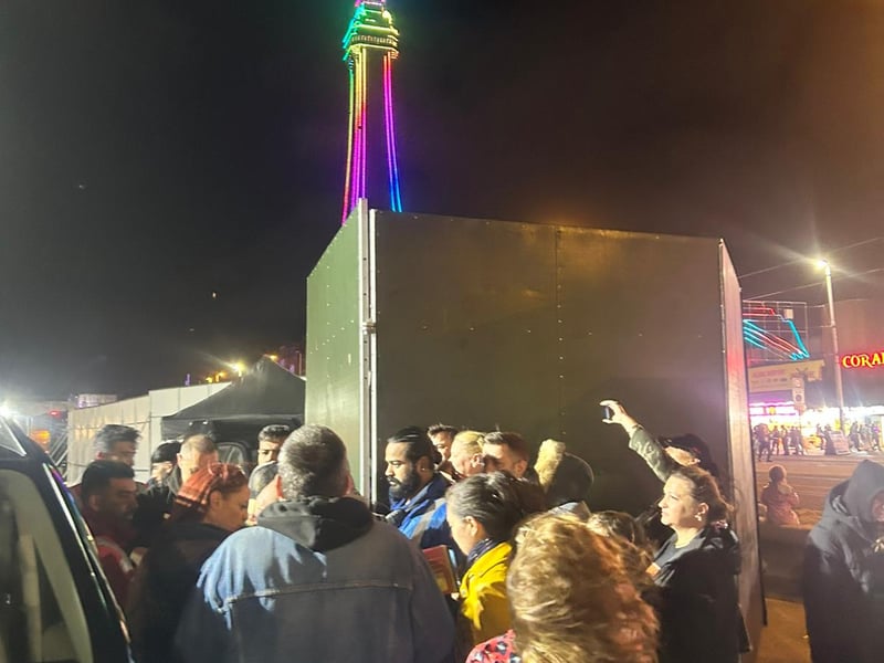 Paddy McGuinness meeting fans post-Illuminations Switch-On