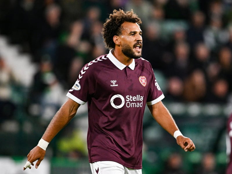 Hearts' JJ Williams in action