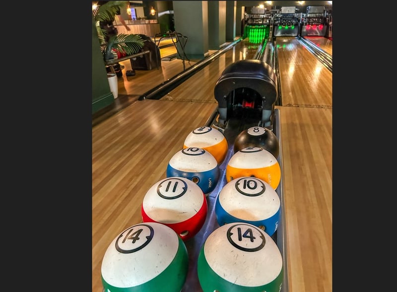 The bowling balls at the Lane7 bowling alley, in the new facility at Meadowhall. Photo: Dean Atkins, Iconic Media